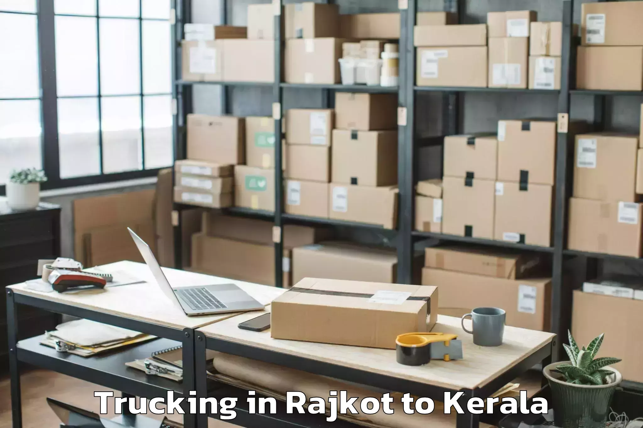 Leading Rajkot to Kumily Trucking Provider